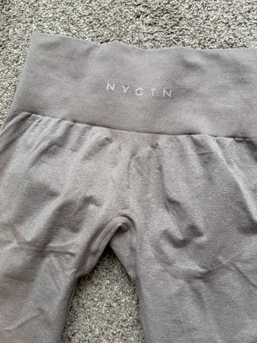 NVGTN Taupe contour seamless leggings
